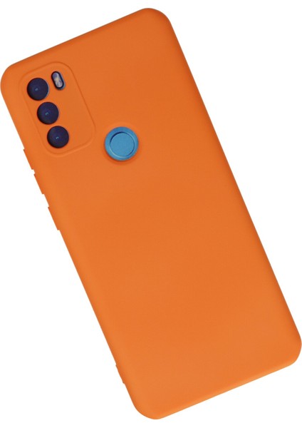General Mobile Gm 21 Plus Kılıf Nano Içi Kadife Silikon - Turuncu 300099