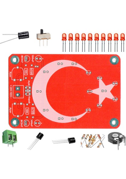Temel Elektronik Kartı Flip Flop - Demonte Montajsız