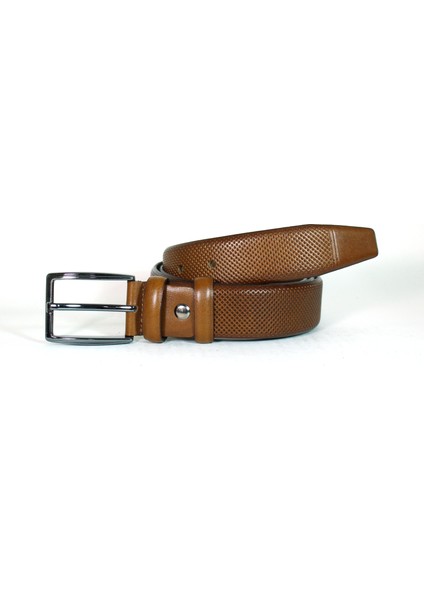 Deri Kemer Kahve Klasik Lazer 81032
