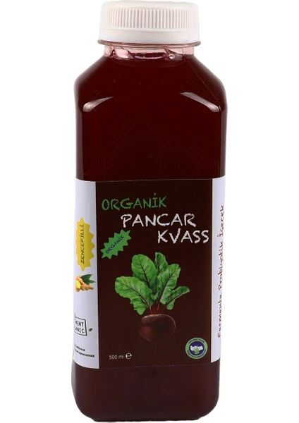 Organik Pancar Kvass Zencefilli 500 ml