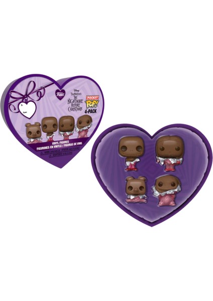 Pocket Pop! Sevgililer Günü Özel Paketi Nightmare Before Christmas Valentines Chocolate 4 Pack modelleri