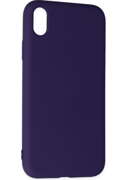Iphone Xr Kılıf Nano Içi Kadife Silikon - Mor
