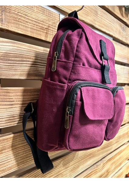 Sade Şık Renkli ve Çok Cepli Sırt Çantası fiyatları