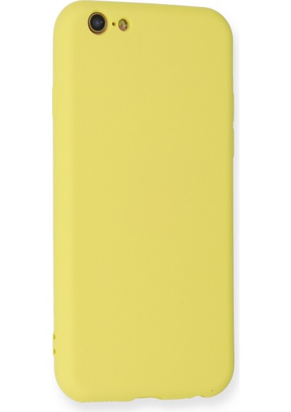 Iphone 6 Kılıf Nano Içi Kadife Silikon - Sarı