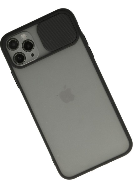 Iphone 11 Pro Max Kılıf Palm Buzlu Kamera Sürgülü Silikon - Siyah fiyatları