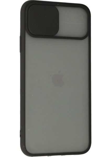 Iphone 11 Pro Max Kılıf Palm Buzlu Kamera Sürgülü Silikon - Siyah modelleri