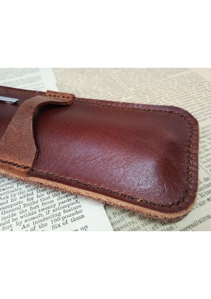 Crazy Hors Hakiki Deri El Emeği Kalemlik Kalem Kutu 27 cm 6 cm HHH04D modelleri