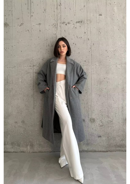 Peryyes Kadın Oversize Geniş Kesim Kol Detaylı Kaşe Kaban Özel Tasarım fiyatları