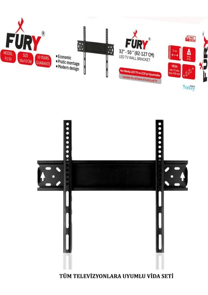 LCD LED Televizyon Duvar Asma Aparatı 32- 50"ınch