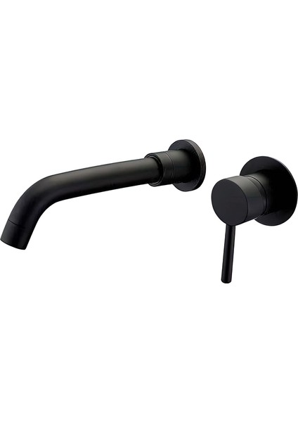 Duvar Içi 21 cm Ankastre Lavabo Bataryası Mat Siyah modelleri