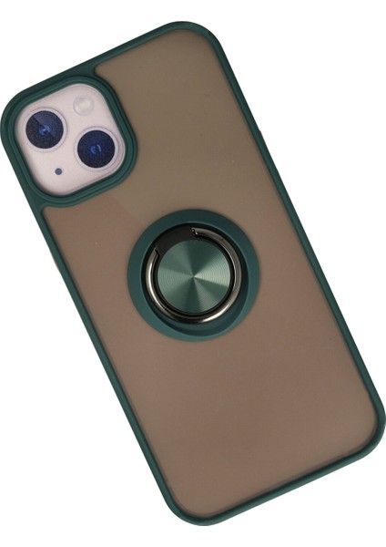 Iphone 13 Kılıf Montreal Yüzüklü Silikon Kapak - Yeşil 300099 fiyatları