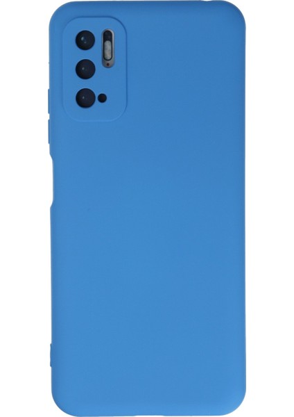 Xiaomi Redmi Note 10 5g Kılıf Nano Içi Kadife Silikon - Mavi 300099