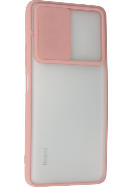 Xiaomi Redmi Note 10 Pro Kılıf Palm Buzlu Kamera Sürgülü Silikon - Pembe 300099