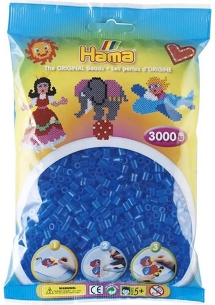 Midi Boncuk 3.000'LIK - Şeffaf Mavi