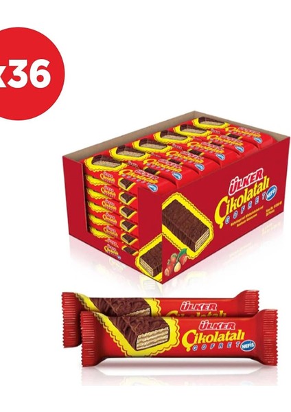 Çikolatalı Gofret 36 gr x 36 Adet - 2 Paket