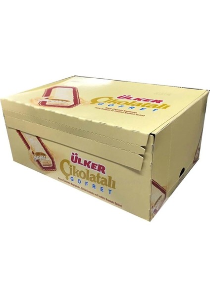 Beyaz Çikolatalı Gofret 36 gr x 36 Adet - 2 Paket