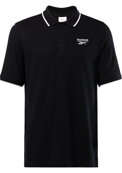 Identıty Pıque Pol Siyah Erkek Kısa Kol T-Shirt