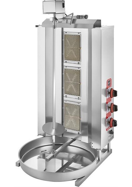 3 Radyanlı Üstten Motorlu Tüplü (CE) Döner Ocağı