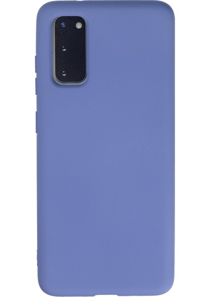 Samsung Galaxy S20 Kılıf Nano Içi Kadife Silikon - Lila 300099