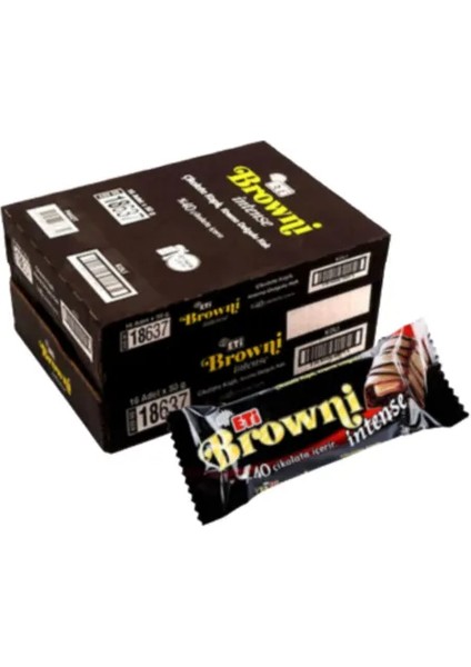 Browni Intense Çikolata Dolgulu Kek 50 gr x 16 Adet