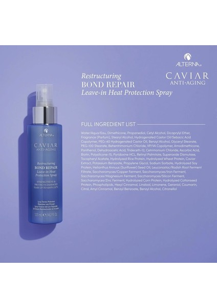 Caviar Restructurıng Bond Repaır Leave-In Heat Protectıon Spray