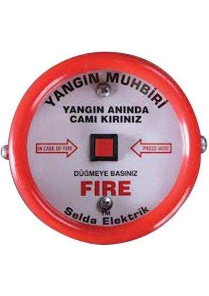 1005-220V İkaz Butonu (Yuvarlak)