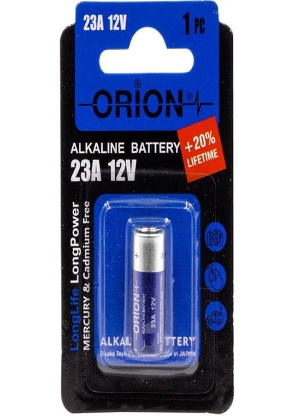 23A 12V Alkalin Pil-Erpilsan