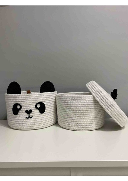 Sevimli Panda Jüt El Yapımı Çocuk Odası Düzenleyicisi 2li Takım fiyatları