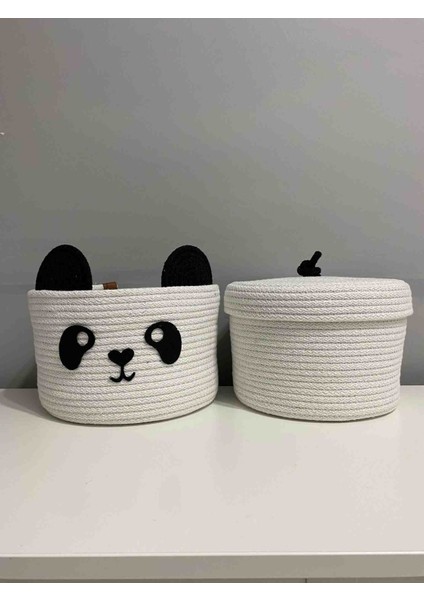 Sevimli Panda Jüt El Yapımı Çocuk Odası Düzenleyicisi 2li Takım fırsatları