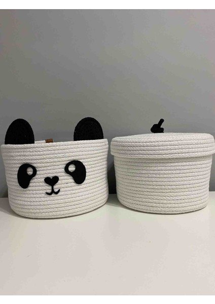 Sevimli Panda Jüt El Yapımı Çocuk Odası Düzenleyicisi 2li Takım indirimleri