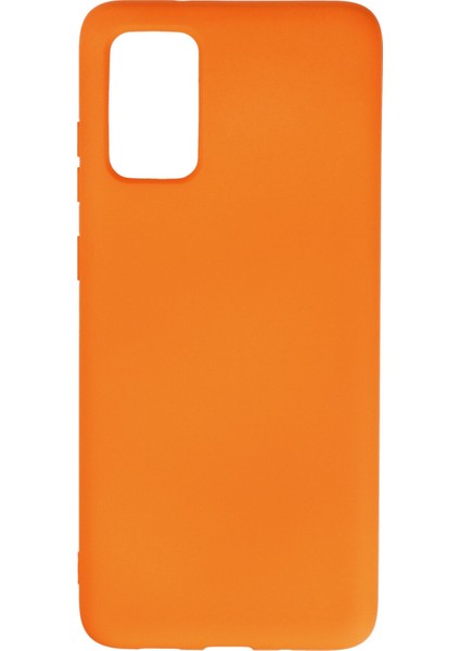 Samsung Galaxy S20 Plus Kılıf Nano Içi Kadife Silikon - Turuncu 300099