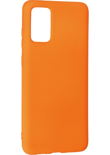 Samsung Galaxy S20 Plus Kılıf Nano Içi Kadife Silikon - Turuncu 300099
