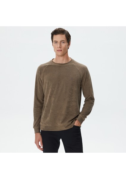 Nautıca Erkek Yeşil Standart Fıt Uzun Kollu Sweatshırt K37309T.3BB