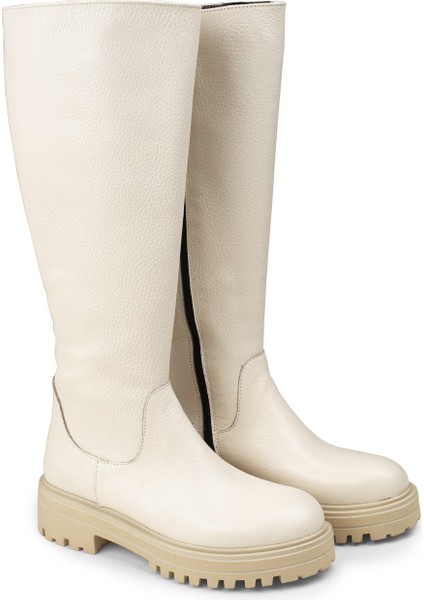 Deri Bej Kadın Çizme - 01807ZBEJE02 fiyatları