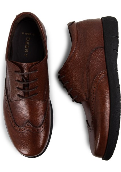 Deri Bakır Rengi Erkek Günlük Ayakkabı - 01969MBKRC01 fırsatları