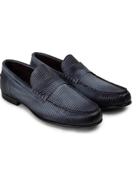 Deri Gri Erkek Loafer Ayakkabı - 01978MGRIC01 fiyatları