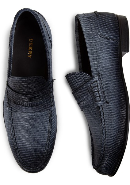 Deri Gri Erkek Loafer Ayakkabı - 01978MGRIC01 modelleri