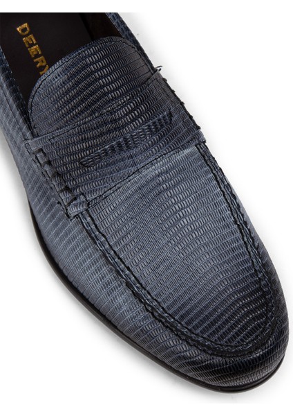Deri Gri Erkek Loafer Ayakkabı - 01978MGRIC01 fırsatları