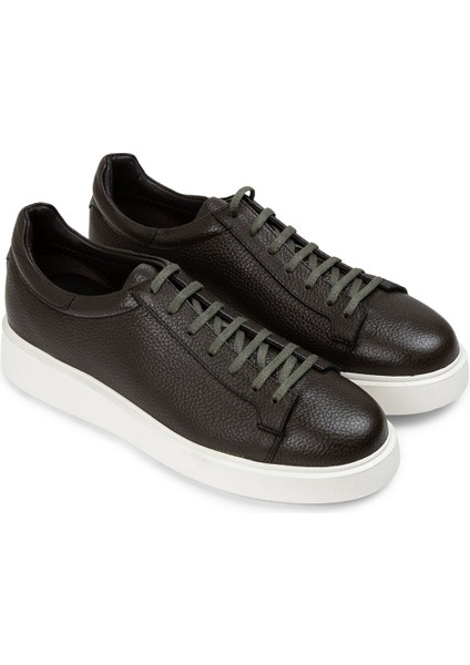 Deri Haki Erkek Sneaker Ayakkabı - 01954MHAKE01 fiyatları