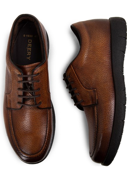 Deri Taba Rengi Erkek Günlük Ayakkabı - 01930MTBAC02 fırsatları