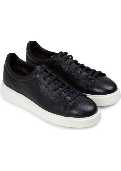 Deri Lacivert Erkek Sneaker Ayakkabı - 01954MLCVE01 fiyatları