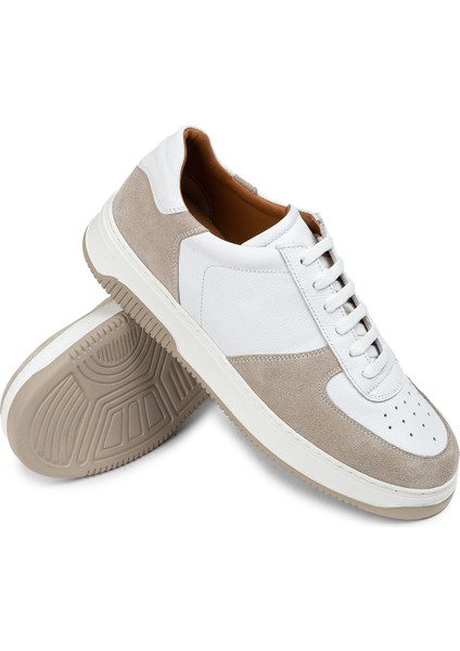 Deri Bej Erkek Sneaker Ayakkabı - 01965MBEJE01 fiyatları