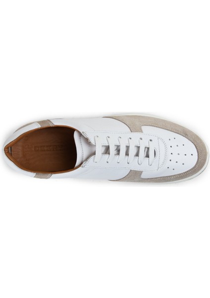 Deri Bej Erkek Sneaker Ayakkabı - 01965MBEJE01 modelleri