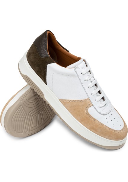 Deri Vizon Rengi Erkek Sneaker Ayakkabı - 01965MVZNE02 modelleri