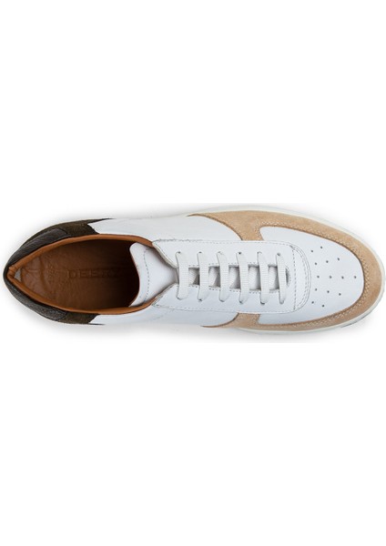 Deri Vizon Rengi Erkek Sneaker Ayakkabı - 01965MVZNE02 fırsatları