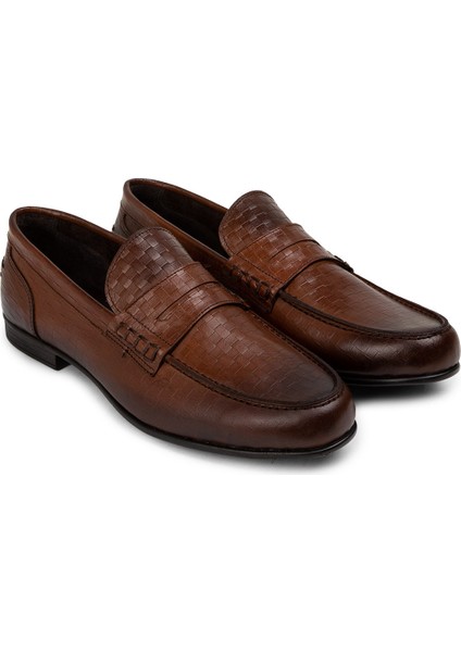 Deri Taba Rengi Erkek Loafer Ayakkabı - 01978MTBAC03 fiyatları