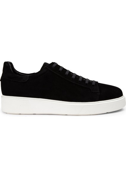 Süet Siyah Erkek Sneaker Ayakkabı - 01954MSYHE01