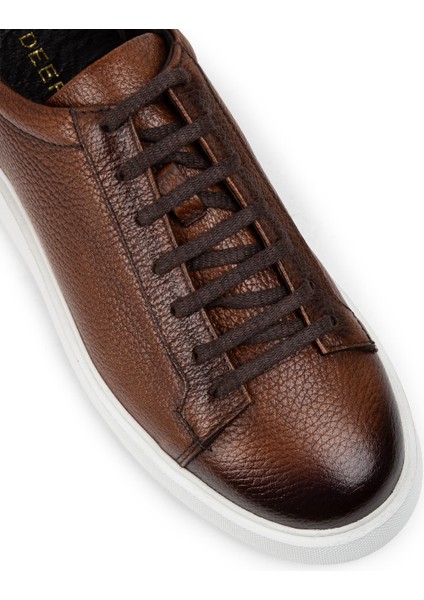 Deri Taba Rengi Erkek Sneaker Ayakkabı - 01954MTBAE01 fırsatları