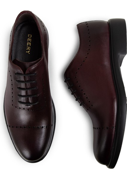 Deri Bordo Erkek Günlük Ayakkabı - 00491MBRDE08 fırsatları