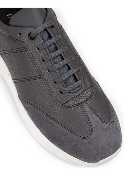 Deri Gri Erkek Sneaker Ayakkabı - 01961MGRIP01 indirimleri